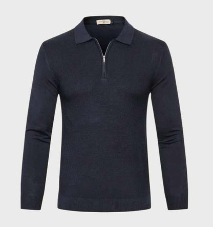 Lester - Polo Pullover with Zip - Classic - Trendy - Ideal for Autumn/Winter