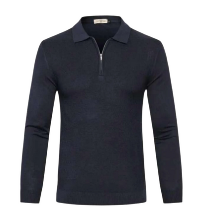 Lester - Polo Pullover with Zip - Classic - Trendy - Ideal for Autumn/Winter