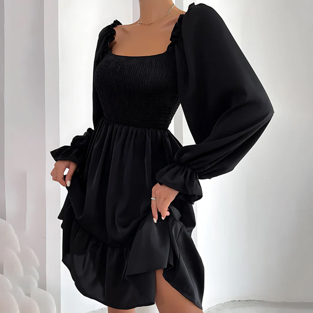 Amiyah - Ruffled Midi Dress - Chic - Timeless Style - Formal Occasions