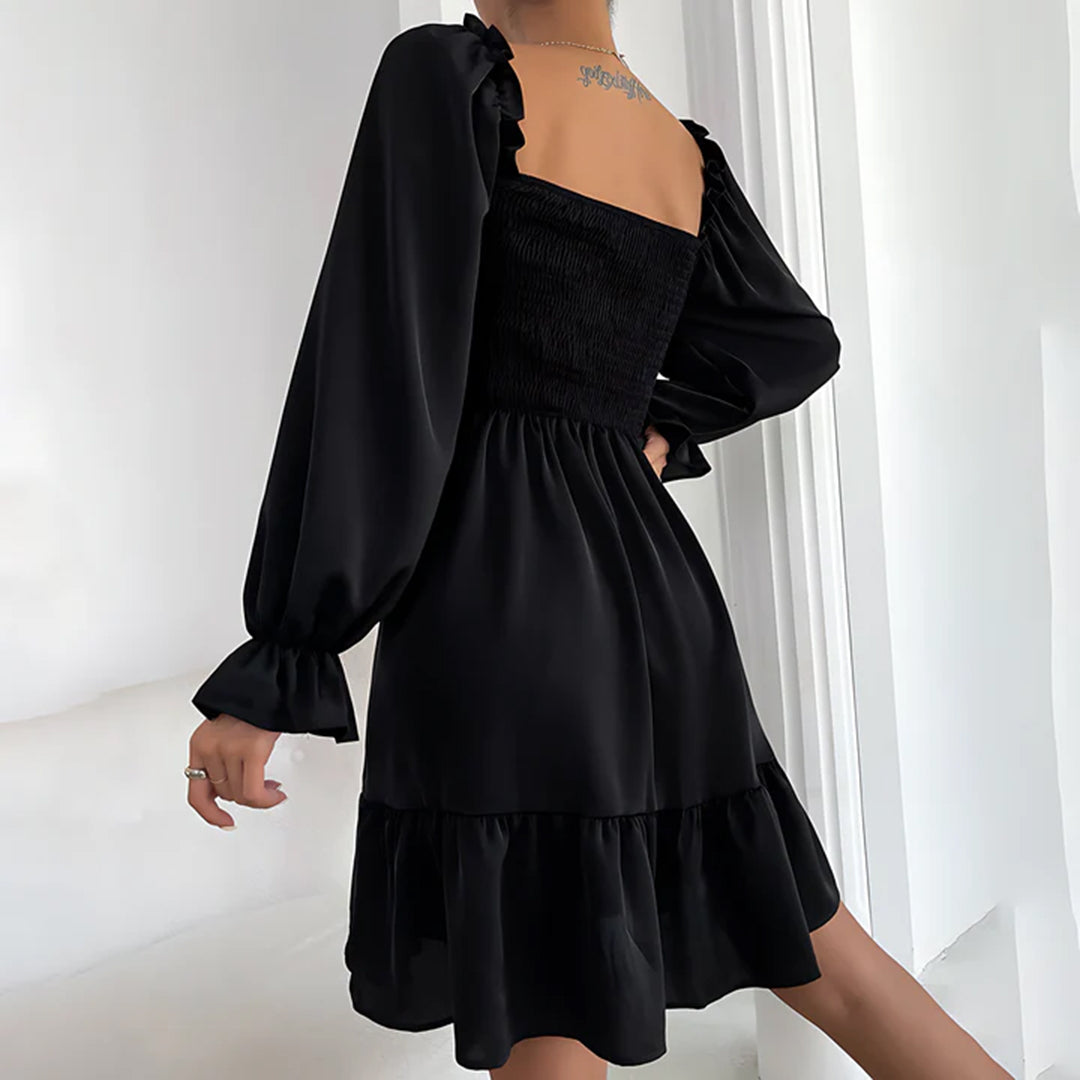 Amiyah - Ruffled Midi Dress - Chic - Timeless Style - Formal Occasions