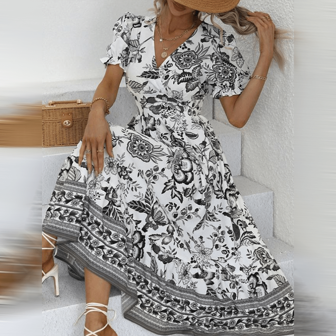 Katie - Elegant floral dress - Casual - Timeless Style - Ideal for Summer