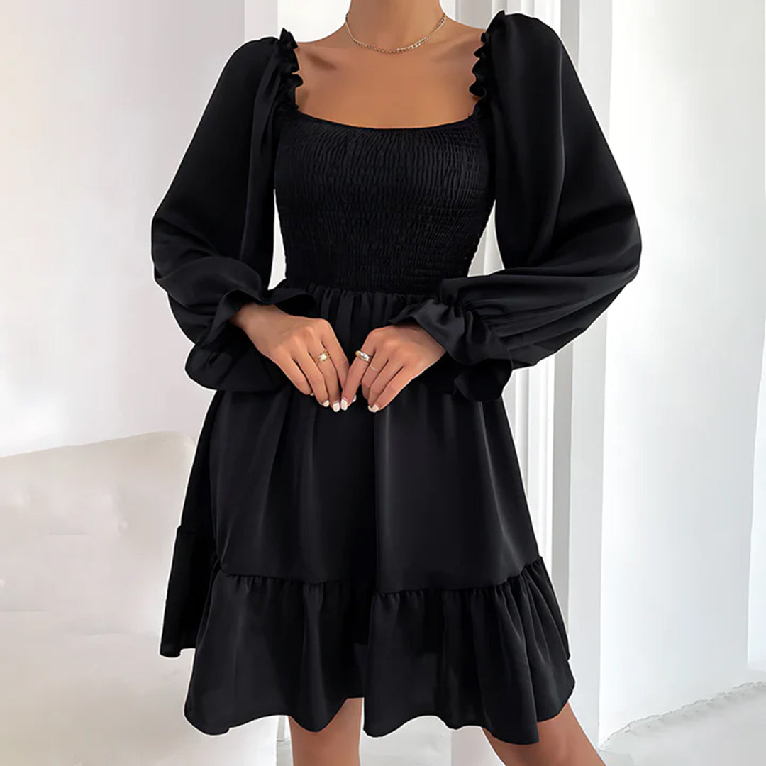 Amiyah - Ruffled Midi Dress - Chic - Timeless Style - Formal Occasions