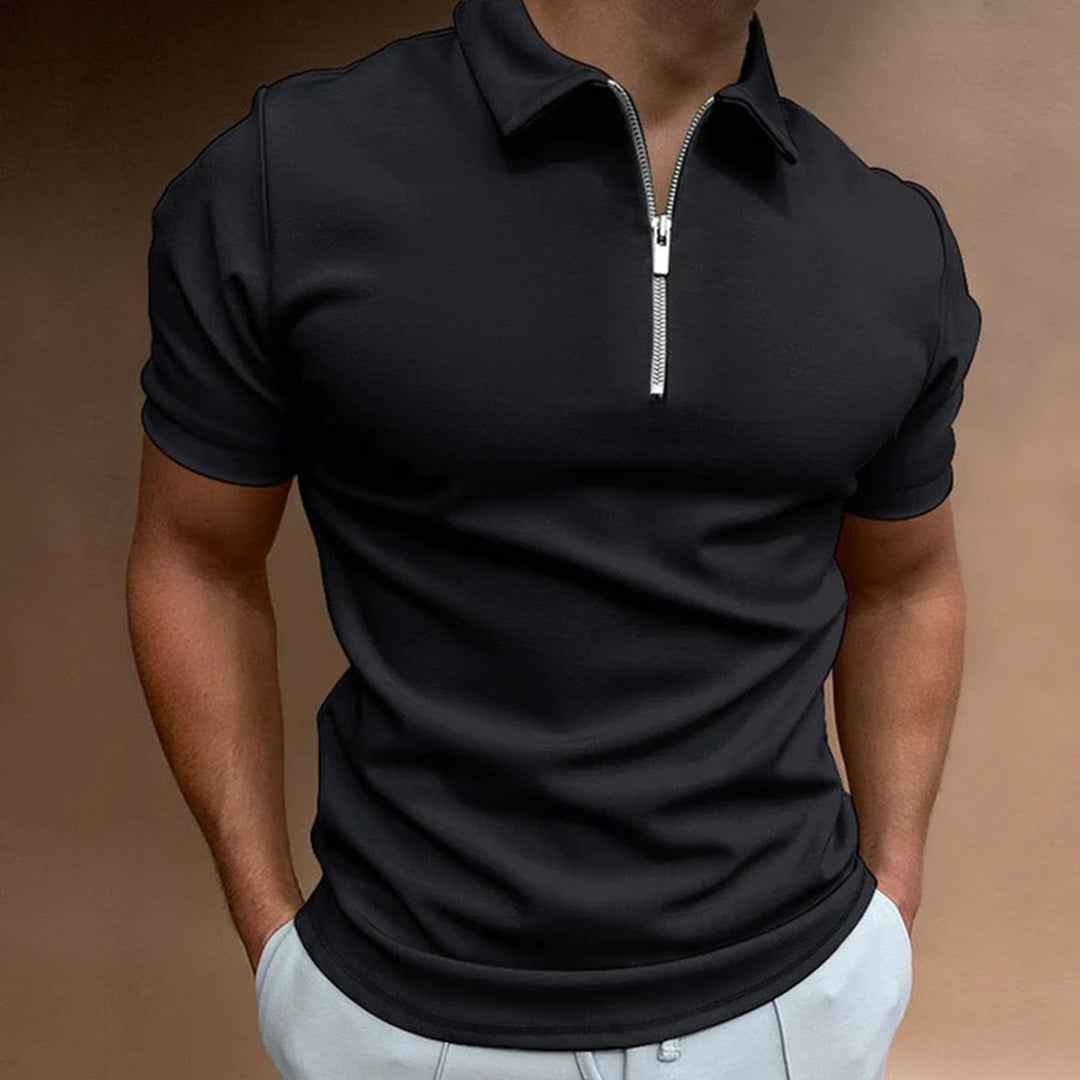 Andre - Zip Polo Shirt - Casual - Timeless Style - Ideal for Summer