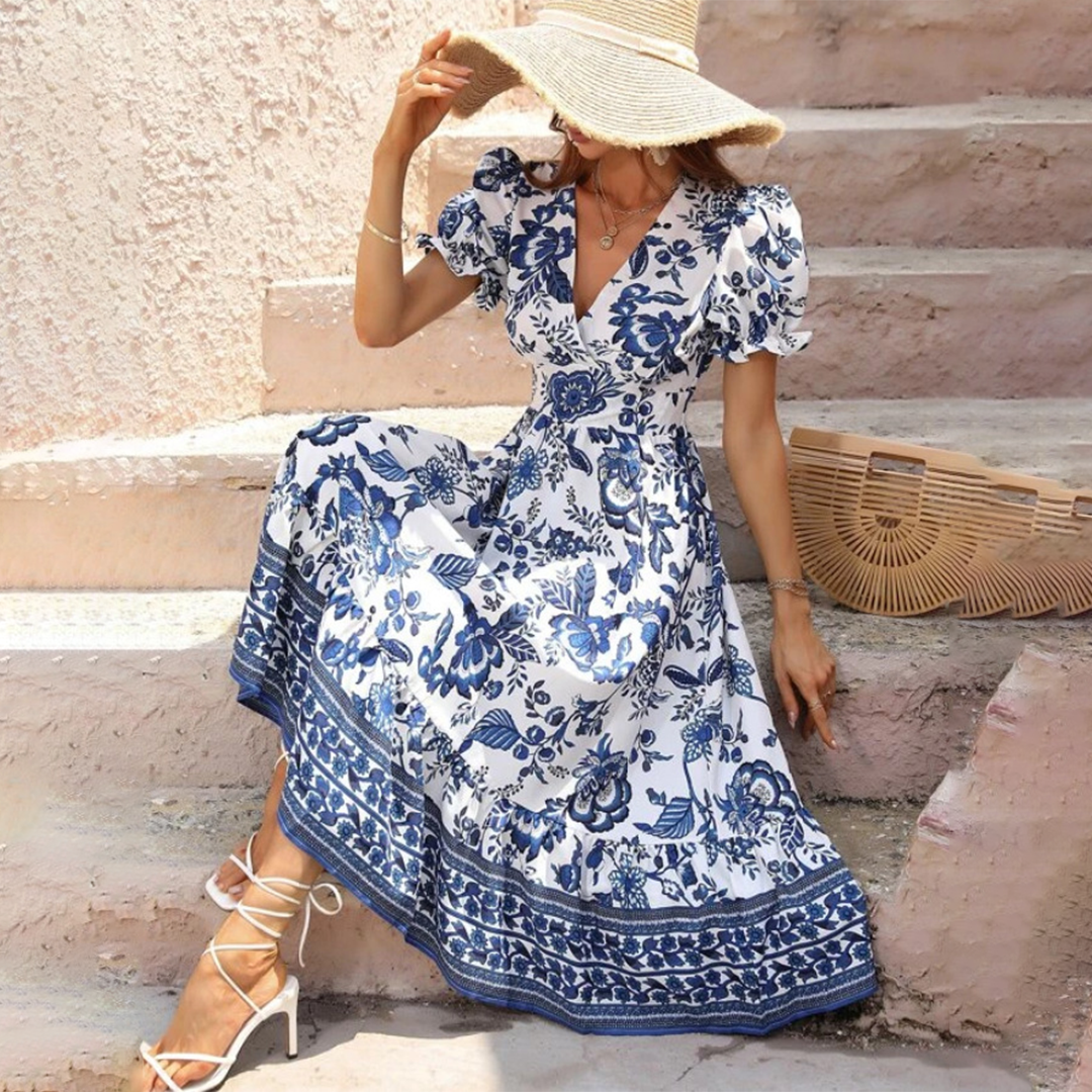 Katie - Elegant floral dress - Casual - Timeless Style - Ideal for Summer