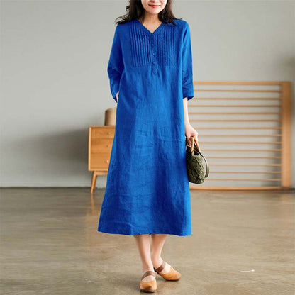 Faye - Linen Dress - Casual - Modern Style - Ideal for Business