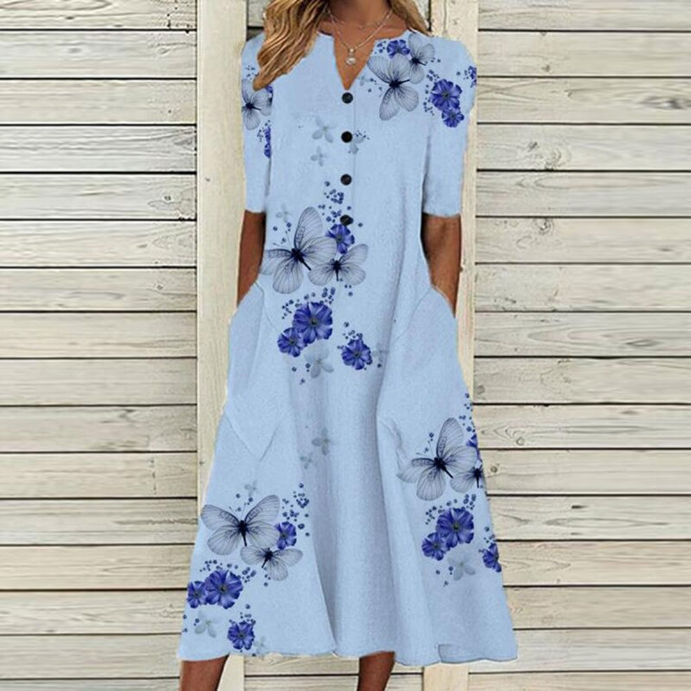 Antonia - Midi Dress - Boho - High-Quality Timeless Style - Ideal for Summer