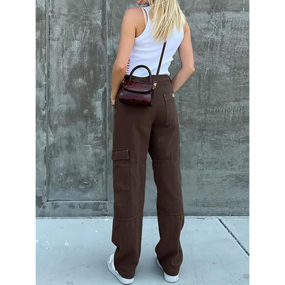 Ingrid - Women's Cargo Trousers - Casual - High-Quality Modern Style - Perfect for Everyday Wear