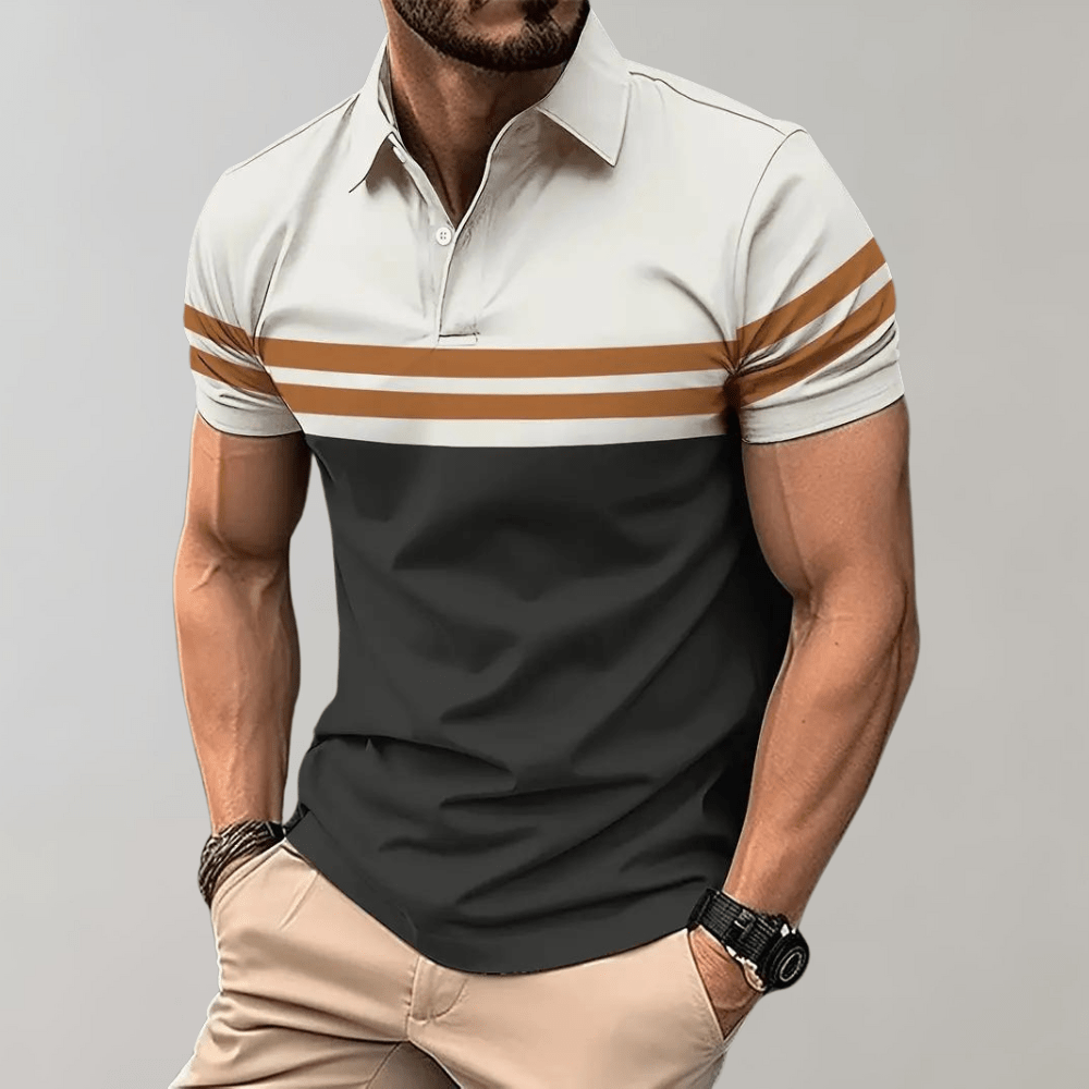 Larry - Striped Polo - Casual - Timeless Style - Everyday Wear