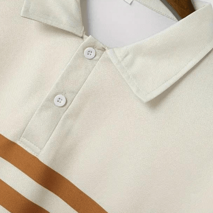 Larry - Striped Polo - Casual - Timeless Style - Everyday Wear