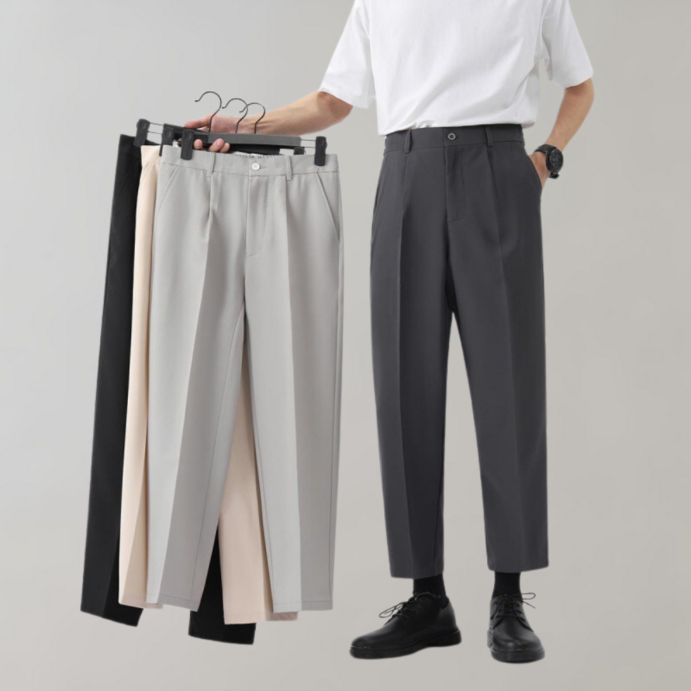 Gabriel - Men's Carl Cross Trousers - Elegant Timeless Style - Ideal For Business