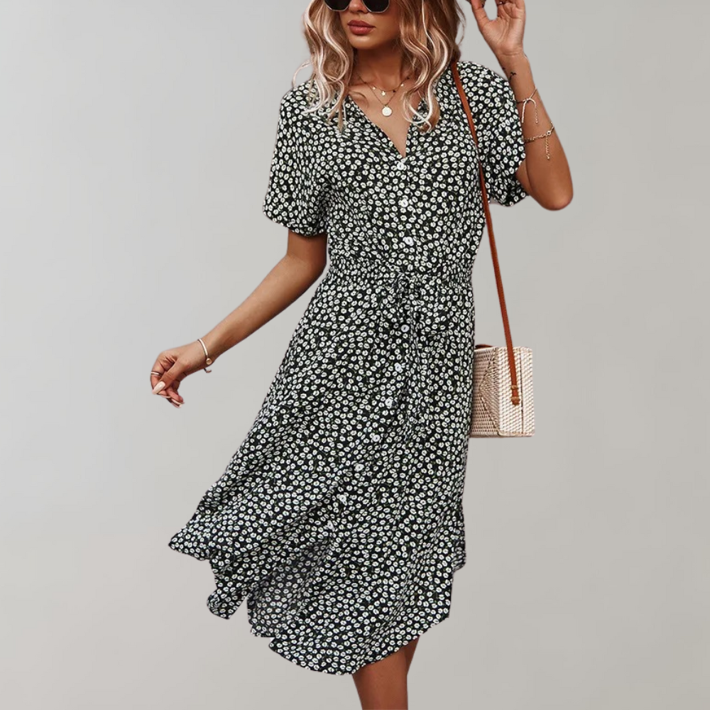 Ellie - Midi Dress - Casual - Versatile Design - Ideal for Summer