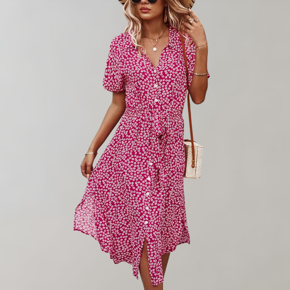 Ellie - Midi Dress - Casual - Versatile Design - Ideal for Summer