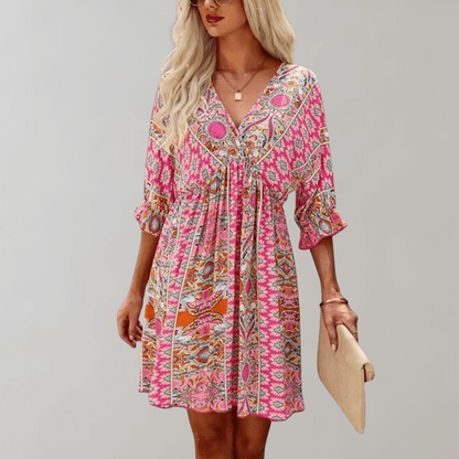 Rosalie - Mini Boho Dress - Chic - Timeless Style - Ideal for Summer