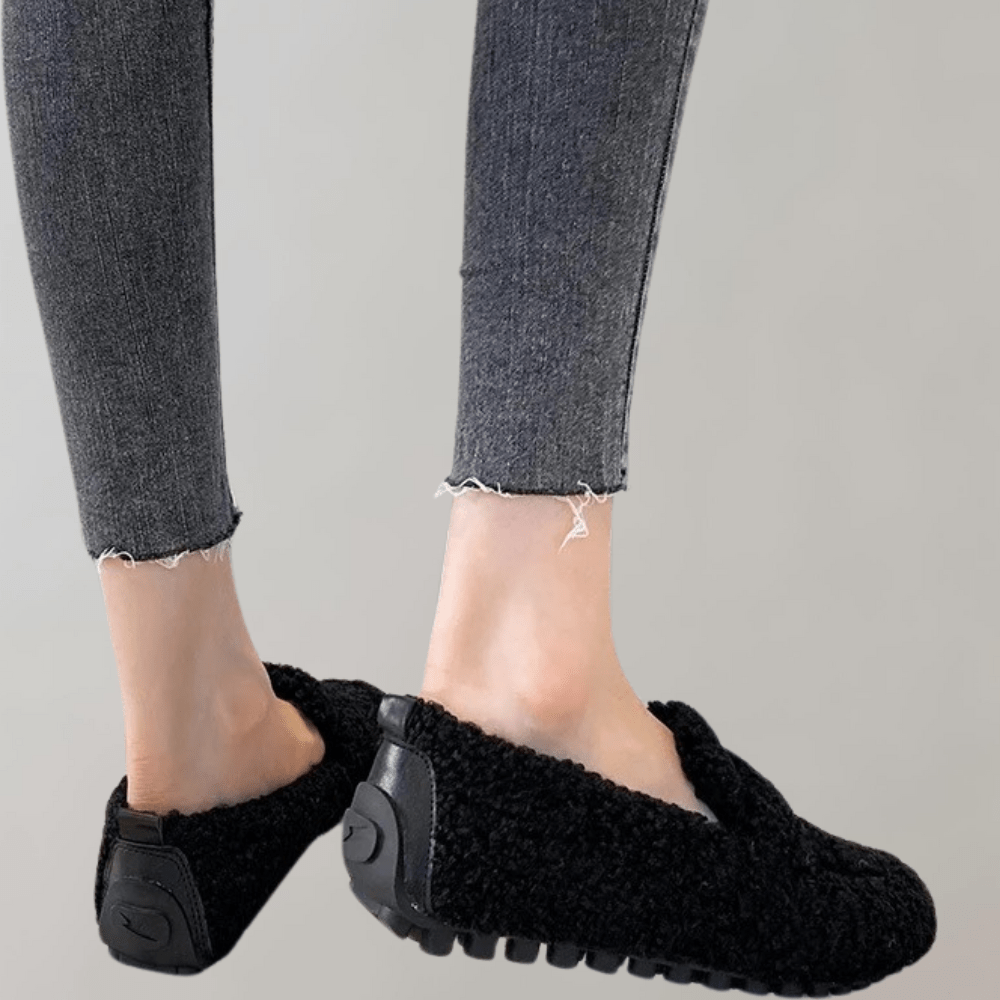 Minnie - Soft Plush Loafers - Casual - Plush - Ideal for Winter