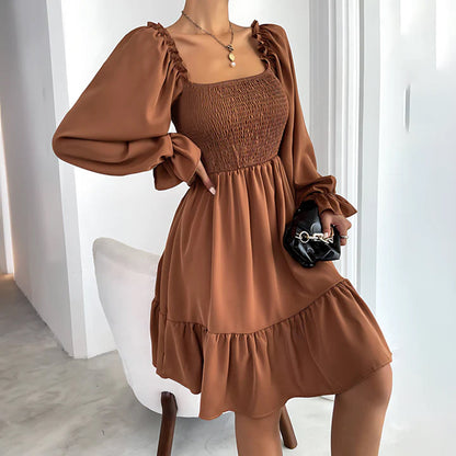 Amiyah - Ruffled Midi Dress - Chic - Timeless Style - Formal Occasions