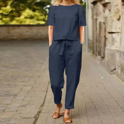 Nyvia - Breathable Summer Linen Set for Women