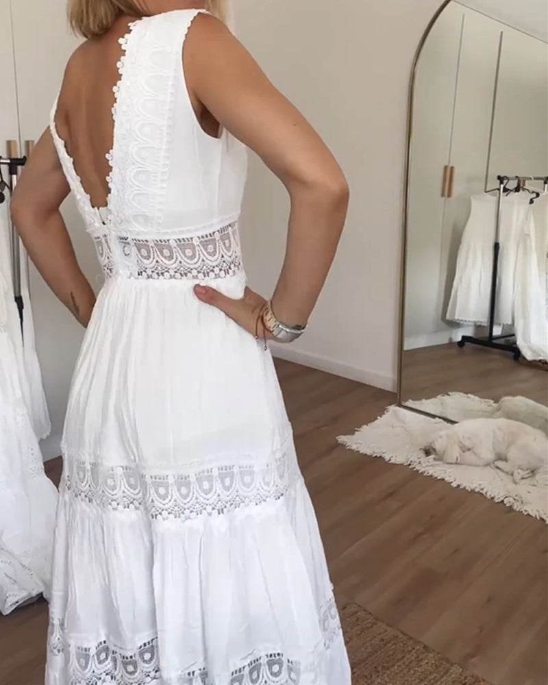 Freyra - Elegant Summer Midi Dress for Women