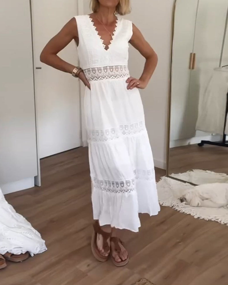 Freyra - Elegant Summer Midi Dress for Women