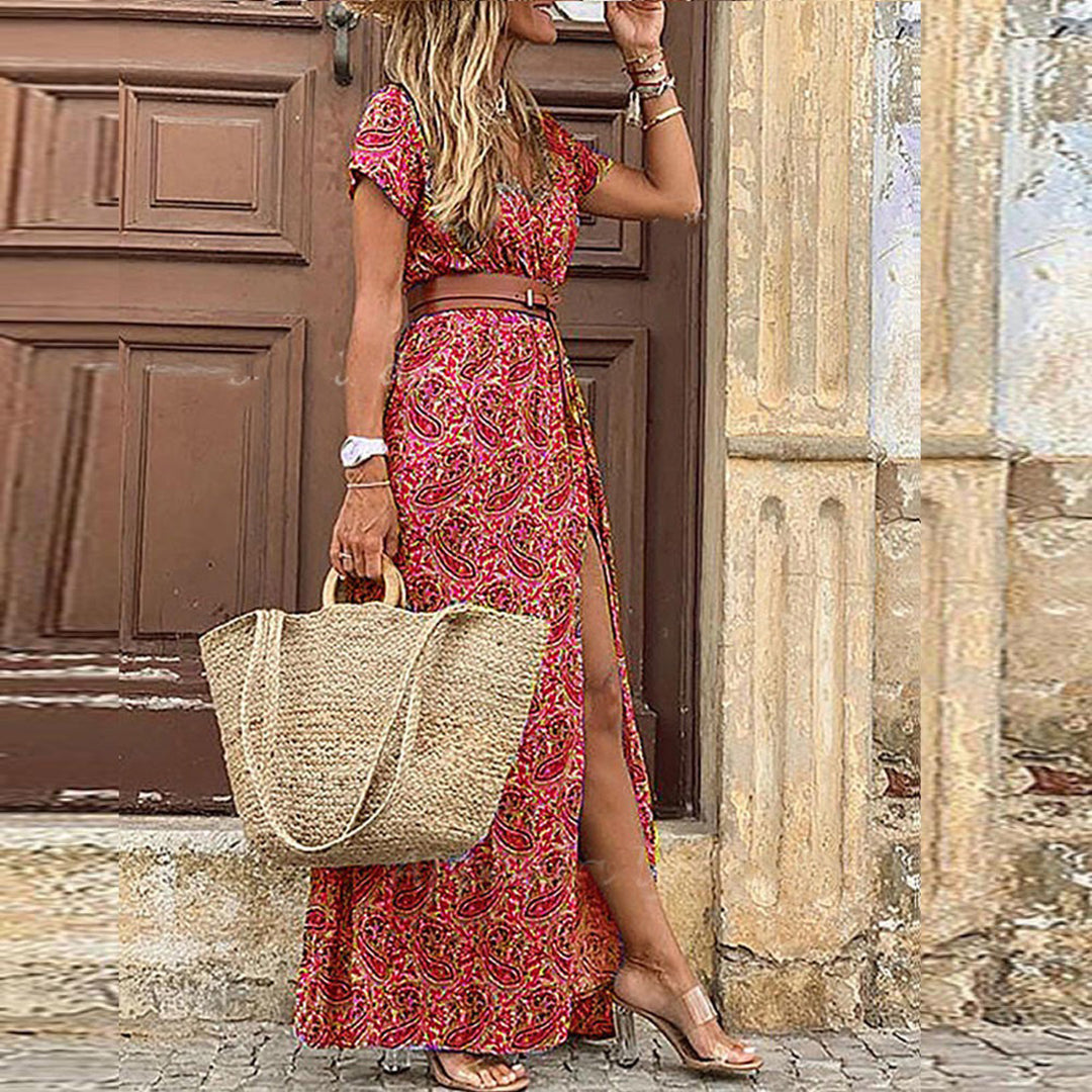 Celine - Maxi Dress - Bohemian - Luxury Materials - Ideal for Summer