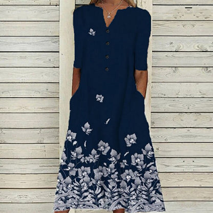 Antonia - Midi Dress - Boho - High-Quality Timeless Style - Ideal for Summer