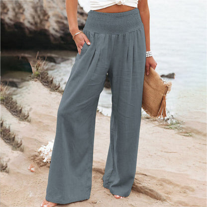 Arianwen - Women's Wide Leg Trousers - Casual - Modern Style - Ideal for Summer