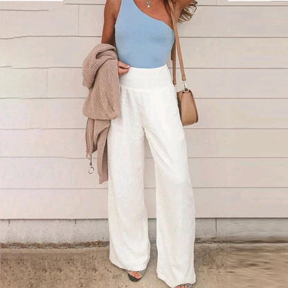 Arianwen - Women's Wide Leg Trousers - Casual - Modern Style - Ideal for Summer