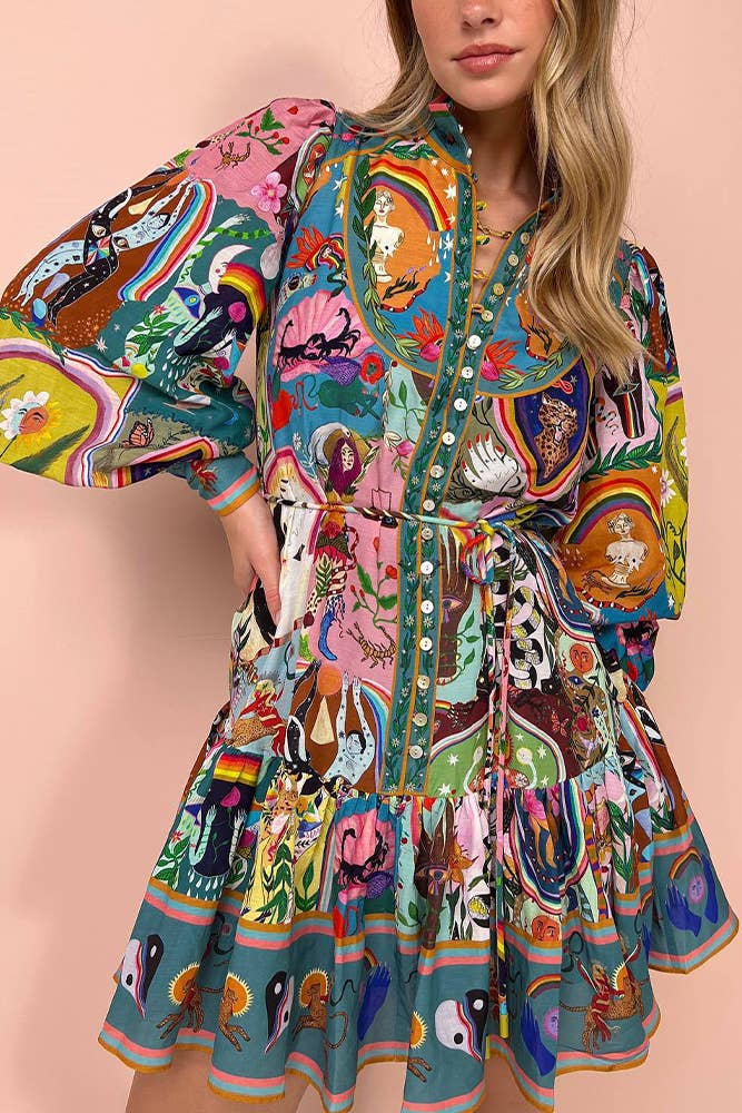 Vyla - Floral Summer Mini Dress for Women