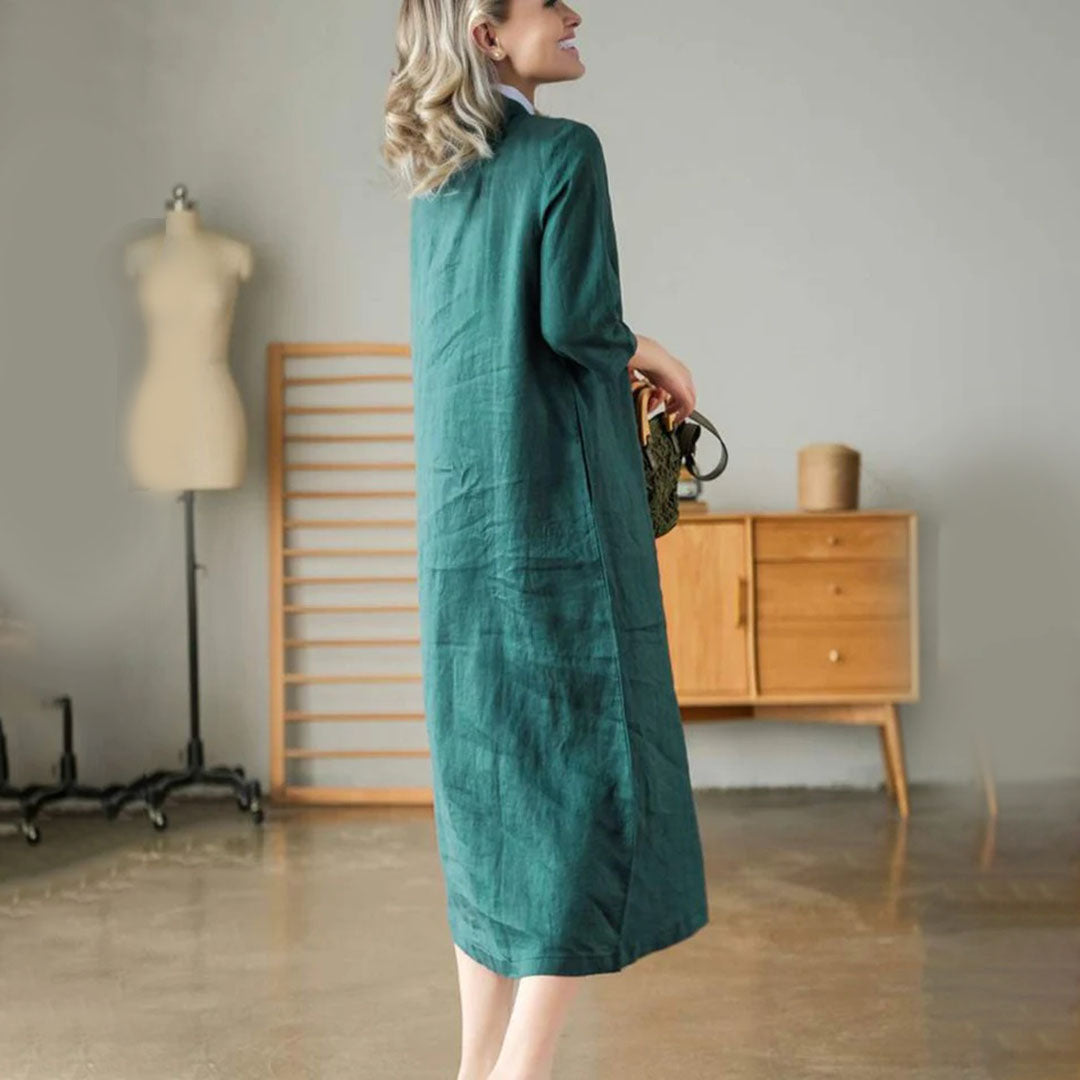 Faye - Linen Dress - Casual - Modern Style - Ideal for Business