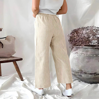 Eira - Casual Striped Trousers - Chic - Modern Style - Everyday Wear