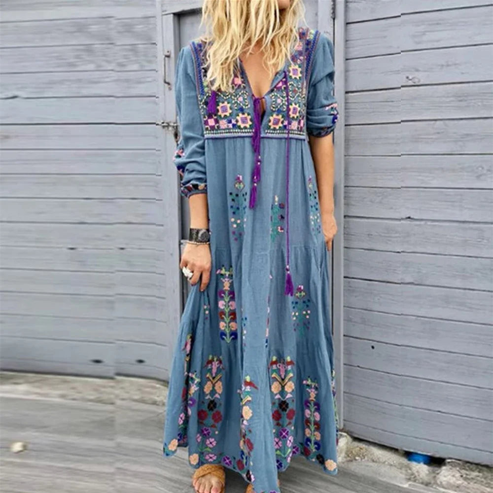 Véronique - Maxi Dress - Boho - Light Formal Style - Perfect For Casual Days