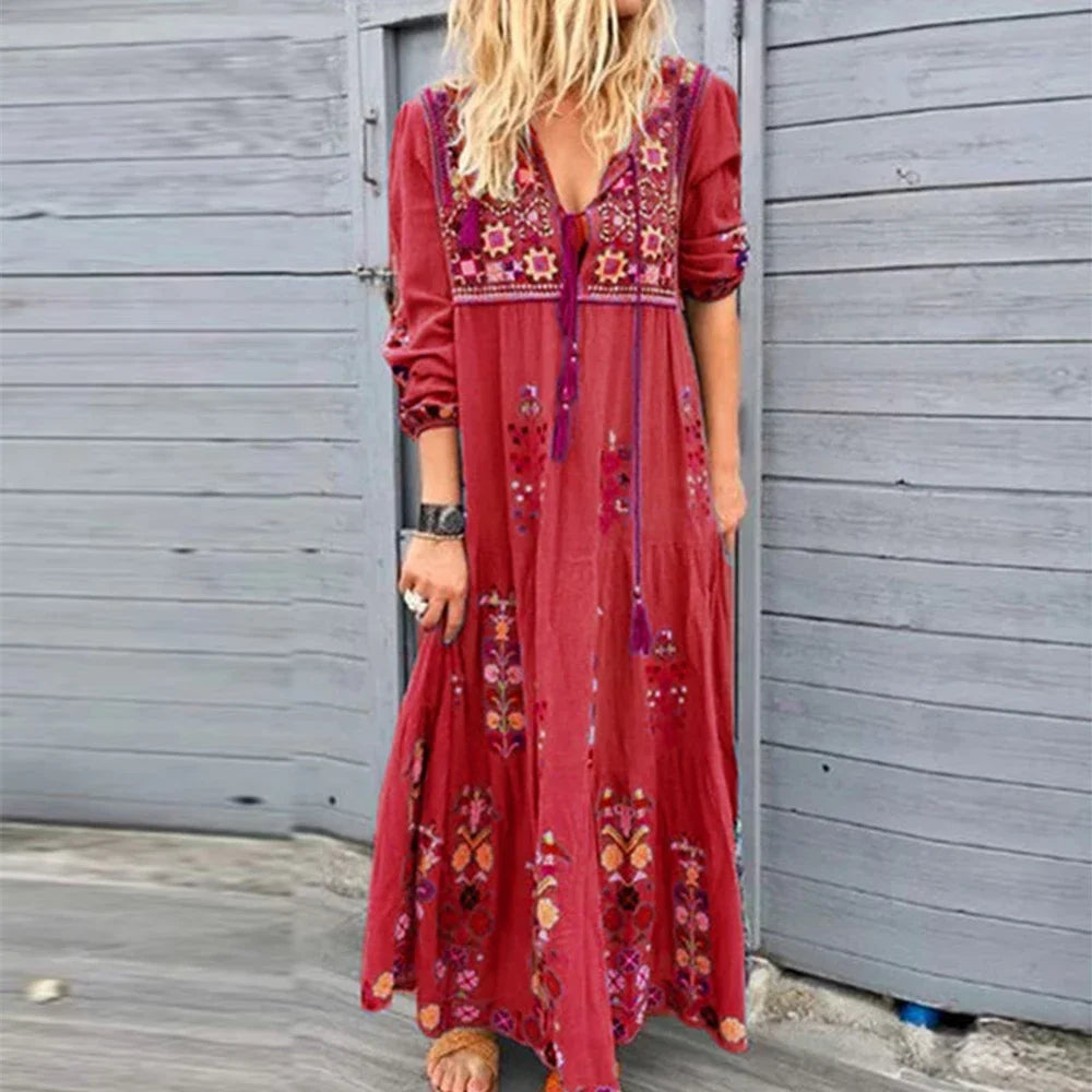 Véronique - Maxi Dress - Boho - Light Formal Style - Perfect For Casual Days