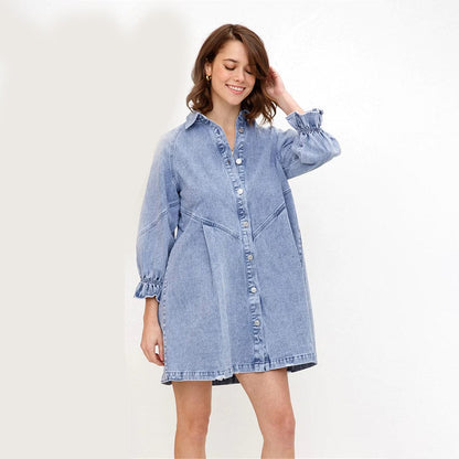 Raya - Shirt Dress - Casual - Denim - Everyday Wear