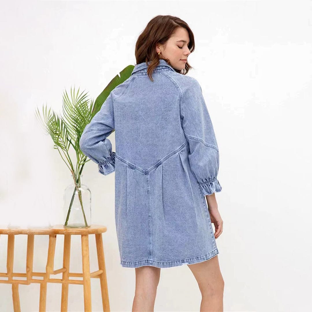 Raya - Shirt Dress - Casual - Denim - Everyday Wear