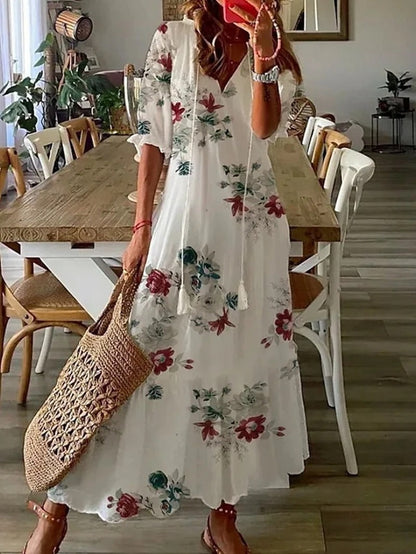 Azaria - Floral Maxi Dress for Women