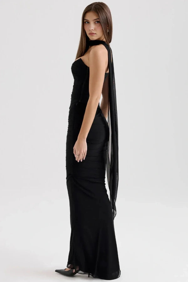 Llinos - Elegant Mesh Cocktail Dress for Women