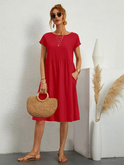 Gracyn - Vintage Summer Midi Dress for Women