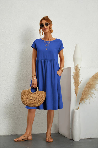Gracyn - Vintage Summer Midi Dress for Women