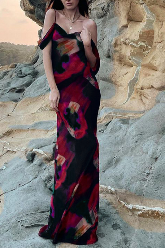 Mia - Fashion Print Trumpet Mermaid Dress for Women