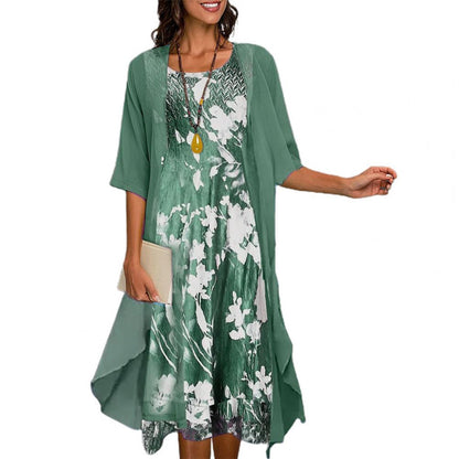Mia - Floral Chiffon Wedding Guest Dress for Women