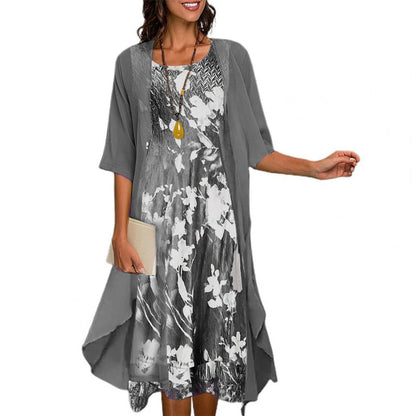 Mia - Floral Chiffon Wedding Guest Dress for Women