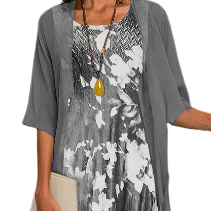 Mia - Floral Chiffon Wedding Guest Dress for Women