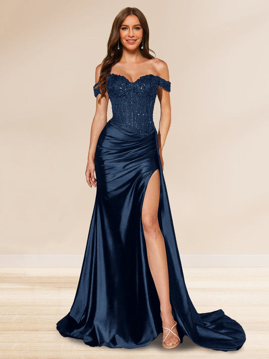 Jenna - Sequined Evening Dress, Trumpet/Mermaid for Women