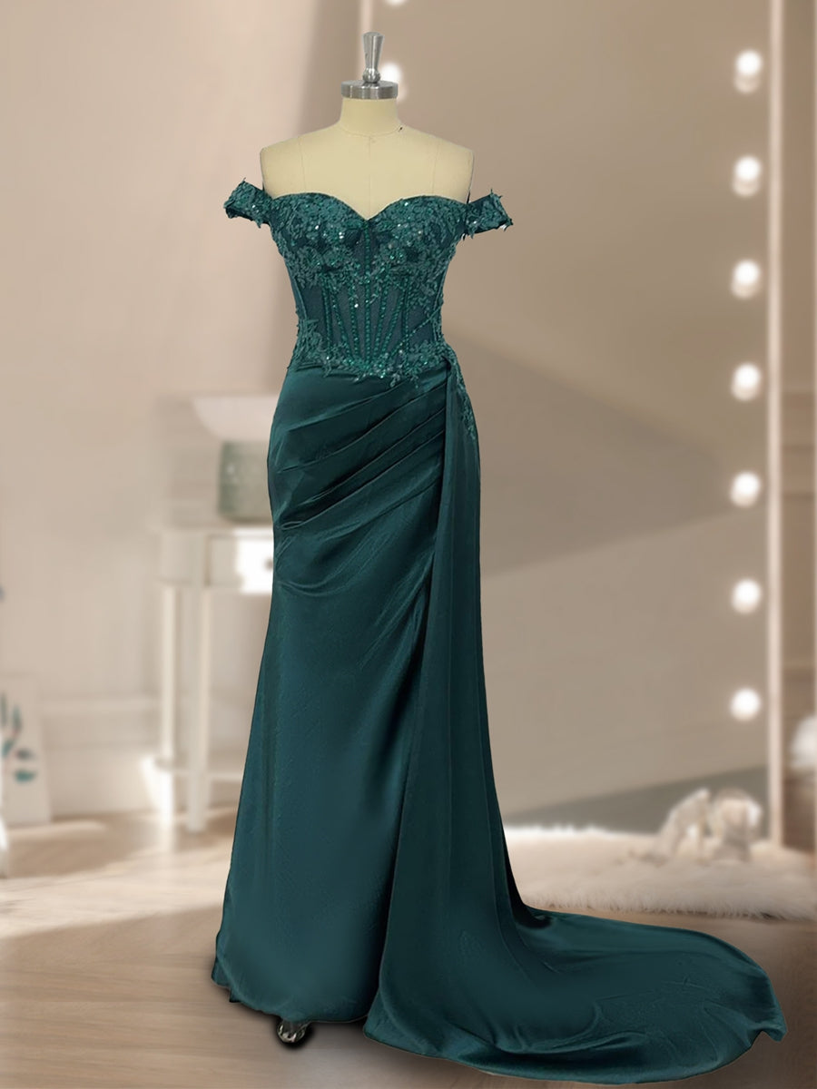 Jenna - Sequined Evening Dress, Trumpet/Mermaid for Women
