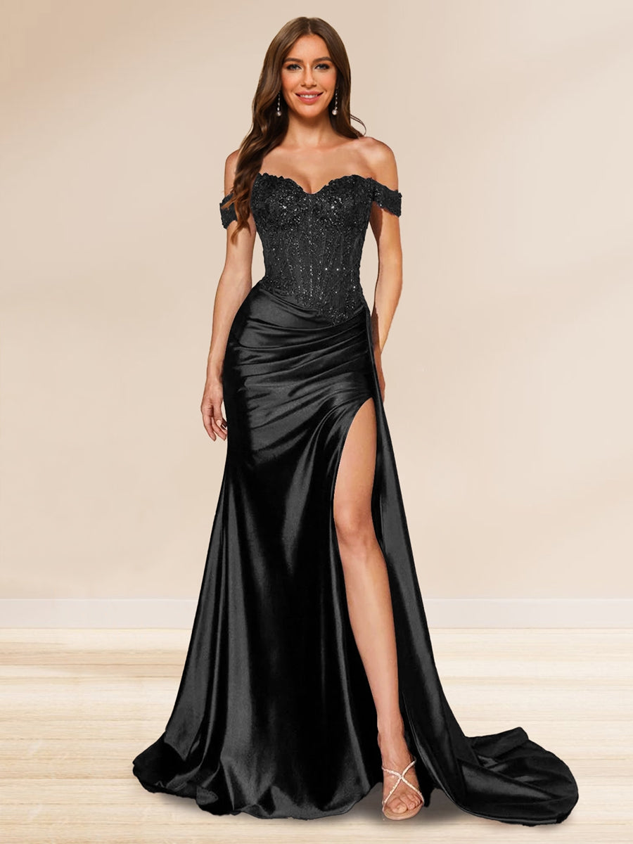 Jenna - Sequined Evening Dress, Trumpet/Mermaid for Women