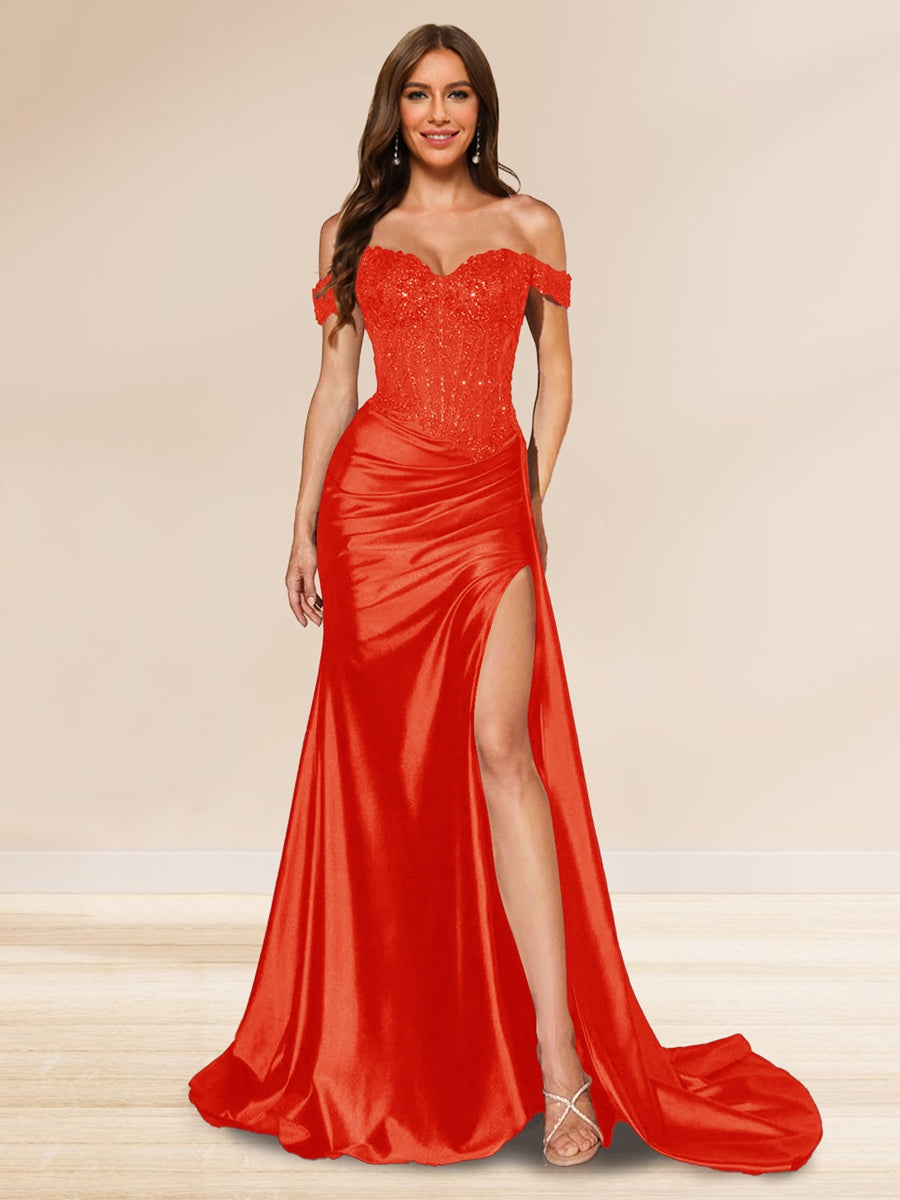 Jenna - Sequined Evening Dress, Trumpet/Mermaid for Women