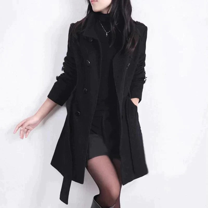 Black autumn coat best sale