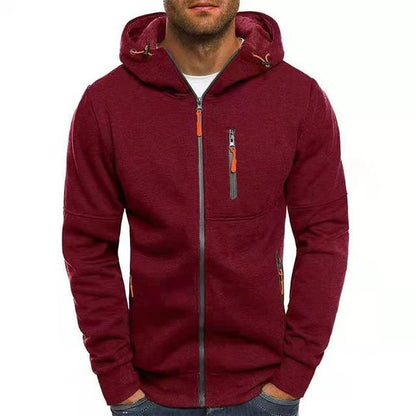 Juan - Hooded Jacket with Zip - Sporty - Lightweight - Ideal for Autumn/Winter