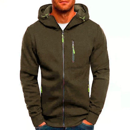 Juan - Hooded Jacket with Zip - Sporty - Lightweight - Ideal for Autumn/Winter