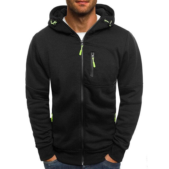 Juan - Hooded Jacket with Zip - Sporty - Lightweight - Ideal for Autumn/Winter