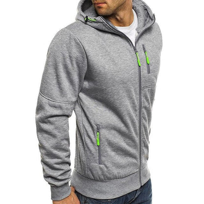 Juan - Hooded Jacket with Zip - Sporty - Lightweight - Ideal for Autumn/Winter